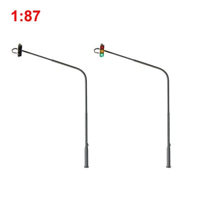 2 Stück Spur H0 Modell Lampe Verkehrsampel und LEDs Fahrzeug 1:87 Recht - Bild 1 von 4