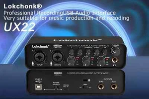 UX22 Audio Interface Sound Card 24-bit/192KHz AD Converter, Electric Guitar Live - Picture 1 of 12