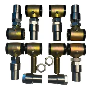 (FOUR PAIRS) Adjustable LH & RH Thread Weld-On Polyurethane 4 Link Bar End - Picture 1 of 7