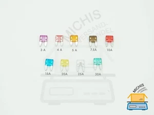 100 Stück KFZ-Sicherungen mini (11mm) / Standard (19mm); 3A bis 30A - Bild 1 von 4