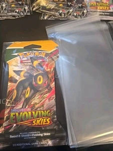 Bolsa protectora resellable con ampolla Pokemon x 50 fundas (no incluye cartas) - Imagen 1 de 8