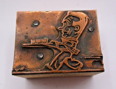 Vintage Printing Letterpress Printers Block Man with Drink Tray - Image 1 of 2
