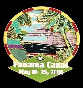 2008 DISNEY CRUISE LINE "WEST BOUND" PANAMA CANAL LIMITED EDITION 750 JUMBO PIN - Picture 1 of 6