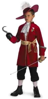 Captain Hook Peter Pan Disney Pirate Fancy Dress Halloween Toddler Child Costume - Image 1 of 2