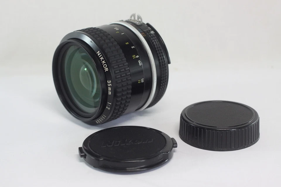 AS IS Nikon Ai Nikkor 35mm F/2 Wide Angle MF Lens From Japan - Image 1 of 4