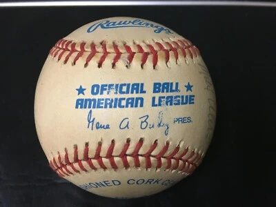 OFFICIAL MLB BASEBALL 9 Autographs Sam McDowell Max Alvis Mudcat Grant T McGraw - Image 1 of 4