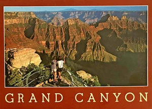 Postkarte Grand Canyon Arizona • Touristen am Bright Angel Point  - Bild 1 von 2