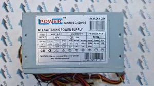 LC Power LC420H-8 420 W ATX PC Netzteil 1 Lüfter PSU - Bild 1 von 2