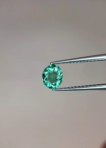 Tormalina Paraiba Sfaccettata Naturale Certificata 0,57 Ct, Gemma Sciolta Mozambico - Foto 1 di 3
