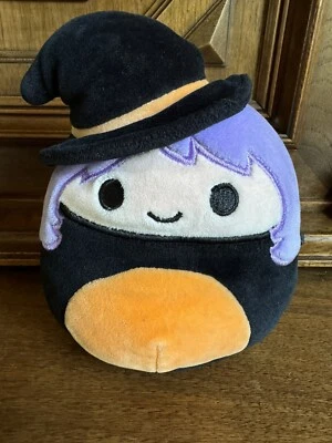 Squishmallows Halloween Squad 5 inch Witch Plush Black Orange Purple Hair - Image 1 of 4