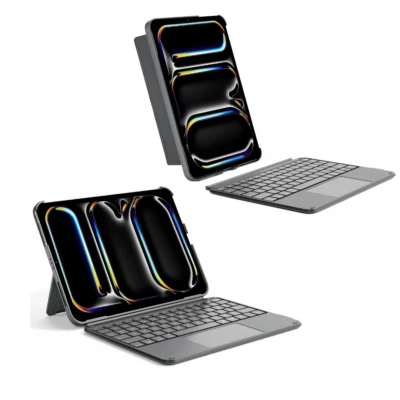 Inateck Hülle mit Tastatur ACE Touch Ultraleichte iPad Pro 11 M4 2024 M5 2025 - Bild 1 von 4