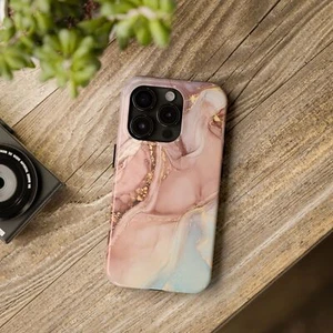 Pink Marble Themed Cool Phone Case for iPhone 17 16 15 14 13 12 11 iPhone Case - Picture 1 of 69