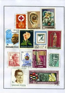 lotto serie collezione raccolta francobolli stamps UNGHERIA Magyar - Picture 1 of 1