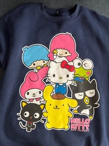 Brand New Hello Kitty & Friends Sweatshirt Navy XS M L XL - Picture 1 of 3