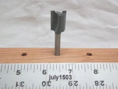 (1) NUEVA MLCS 5/8" D Broca de enrutador con punta de carburo recto vástago de 1/4" 2 flauta n2 Foto 1 de 4