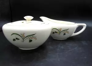 Crema Knowles vintage y azucarero con tapa - Forsythia - Imagen 1 de 4