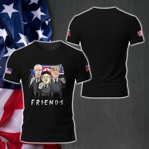 Donald Trump Won Again 2024 47th President USA Putin Trump Kim Friend T-shirt - Picture 1 of 4