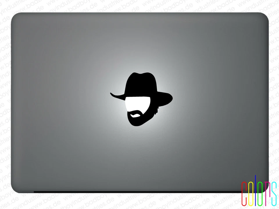 Chuck Cowboy Norris Aufkleber für Apple Macbook 13" 15" Pro Air Retina Sticker - Bild 1 von 1
