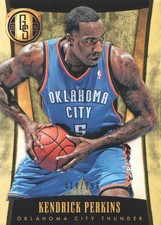 2013-14 Panini Gold Standard Thunder Basketball Card #155 Kendrick Perkins/199