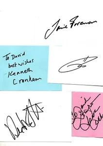 LAYER CAKE CAST Signed White Cards Autographed - Picture 1 of 1