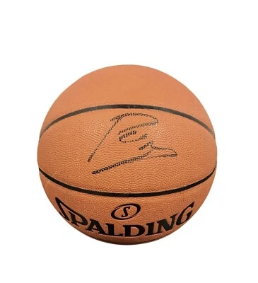 Kristaps Porzingis Signed Spalding Indoor/Outdoor Basketball JSA - Image 1 of 2