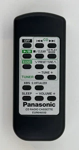 Telecomando cassetta radio CD originale OEM Panasonic EUR646550 - TESTATO - Foto 1 di 4