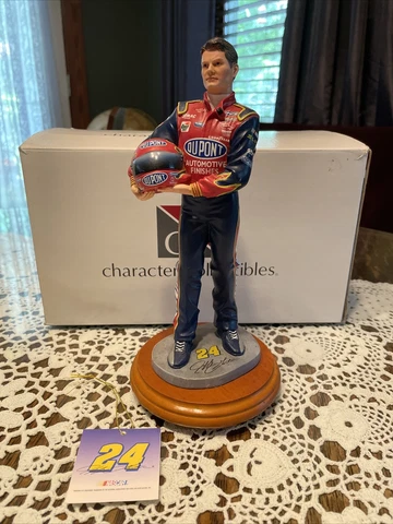 Character Collectibles 2001 Jeff Gordon Holding Helmet Statue Figure Dupont 24 Cover