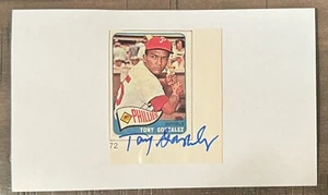 TONY GONZÁLEZ SIGNED 3"X5" INDEX CARD PHILADELPHIA PHILLIES MLB AUTOGRAPH D 2021 - Picture 1 of 1
