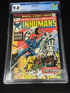 Marvel Comics 12/75 1975 Inhumans #2 Blastaar Auftritt CGC 9.0 - Bild 1 von 6