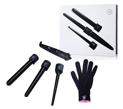 Herstyler 3P 3 in 1 Curling Flat Iron Styler Wand Set Interchangeable Barrels - Image 1 of 4