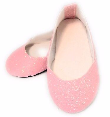Pink Sparkle Princess Shoes Made For 18  American Girl Doll Clothes • 4.54$