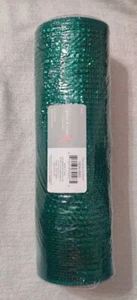 Place&Time Deco Mesh Green W/Green Iridescent Foil 10"x 30ft Craft Wreath Ribbon - Picture 1 of 1