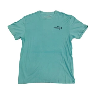 Reel Life Angeln T-Shirt Größe L blau doppelseitig - Bild 1 von 8