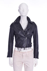 MUSTANG LEDERJACKE Biker mit Arabischer Schal innen schwarz TOP NP-300 € - Bild 1 von 12