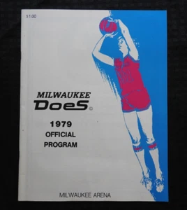 1979 WPBL Womens Pro Basketball League Milwaukee Does Game Program NRMT-MINT - Picture 1 of 11