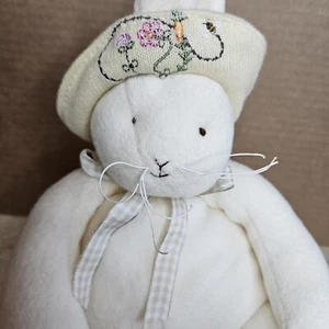 Bunnies Bay Bunny Baylee Peluche Sello Conejo Flor Sombrero Pascua 11” 2002 - Imagen 1 de 15