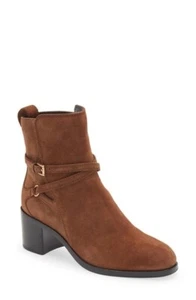 Rag & Bone Hazel Buckle Bootie Sz 7 Brown Suede Leather Chelsea NWOB NEW - Picture 1 of 13