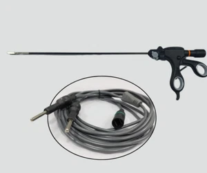 Laparoscopic SS Reusable Bipolar Ruby With Cable Forceps Surgical Instrument CE - Picture 1 of 11