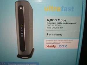 New Motorola MB8600 DOCSIS 3.1 Gigabit Cable Modem Xfinity, Spectrum, COX SEALED - Picture 1 of 10