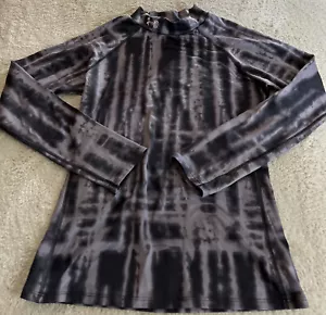 Under Armour Boys Black Tie Dye Cold Gear Manga larga Ajustado Grande 12-14 - Imagen 1 de 6