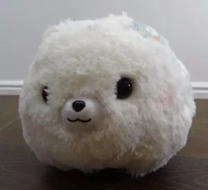 NWT Fuwa Mofu Pometan White Pomeranian Pup 16" Plush AMUSE - Picture 1 of 10