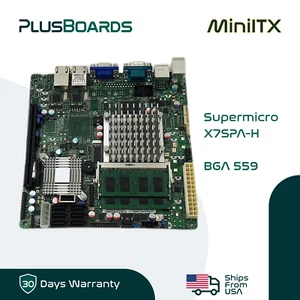 Supermicro X7SPA-H BGA 559 Mini-ITX Server Motherboard 1x D510 2x 1GB SODIMM - Imagen 1 de 8