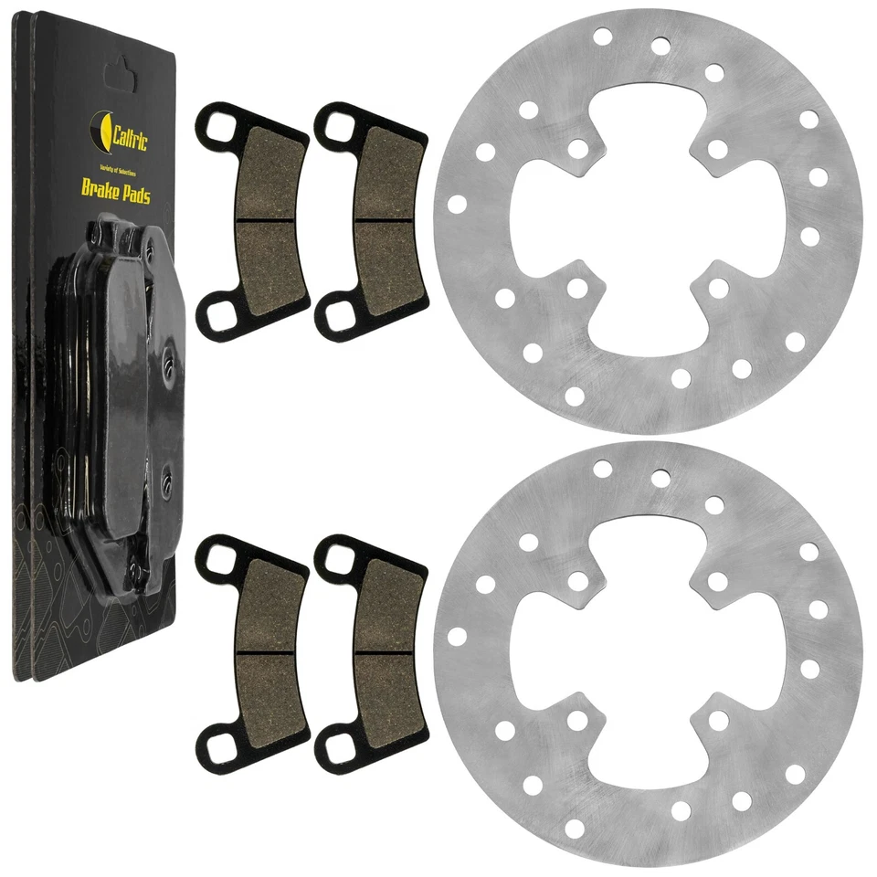 Rotor de disco de freno delantero izquierdo y derecho con pastillas para Polaris Outlaw 525 2007-2011 Foto 1 de 4