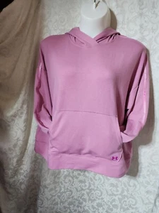 Under Armour wm's Pink Hoodie Size 1x  48/50 kangaroo pocket 5436 - Picture 1 of 9