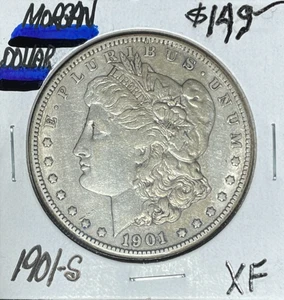 1901-S MORGAN SILVER DOLLAR ~XF ~NICE COIN~ - Picture 1 of 2