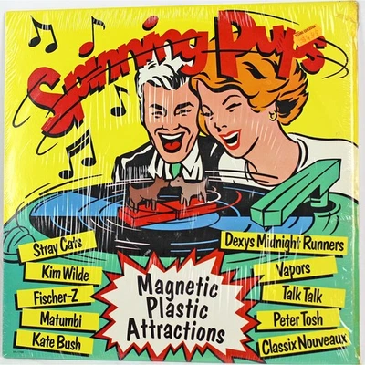 SEALED Spinning Pups 80s Vintage Vinyl LP Record New Wave Compilation Kate Bush Foto 1 de 2