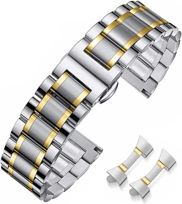 Cinturini per Orologio in Metallo in Acciaio Inossidabile per Orologi Con Estrem - Immagine 1 di 4
