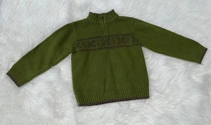 Gymboree Green Snowflake Holiday Heavy Sweater Size 5 - Picture 1 of 1