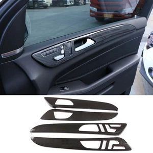 Carbon Fiber ABS Interior Door Panel Cover Trim For Benz GLE GLS W166 X166 13-19 - Picture 1 of 9