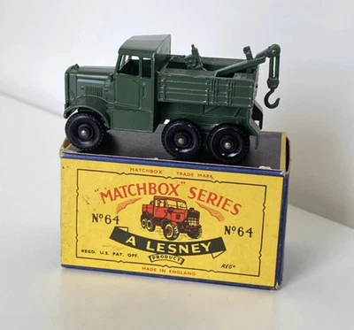 LESNEY MATCHBOX 1-75 64A SCAMMEL BREAKDOWN TRUCK - EXCELLENT in original D BOX - Image 1 of 4